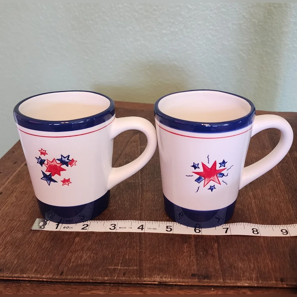 WILLIAMS SONOMA FIREWORKS Set of 2 Mugs 4